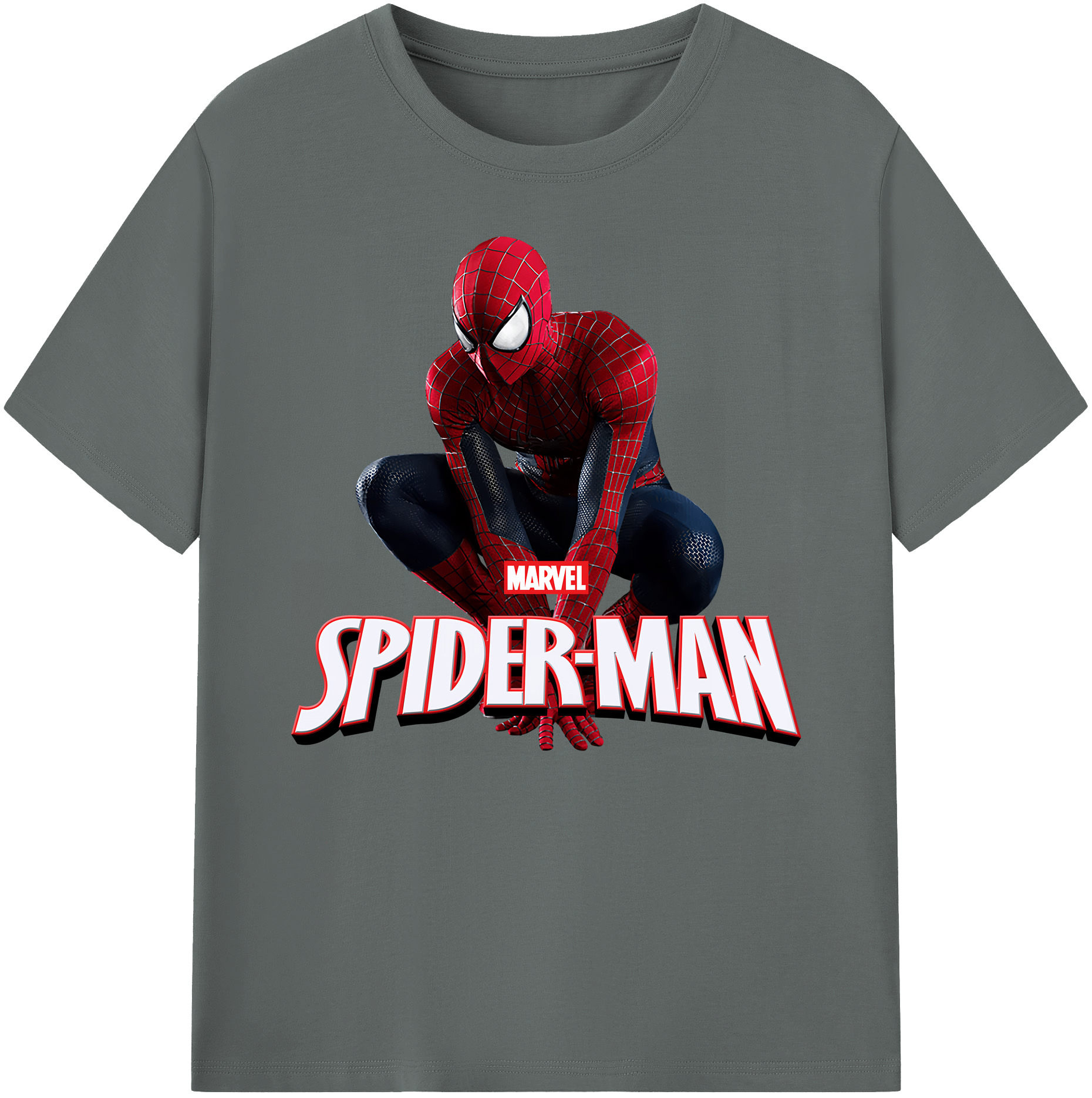 （画像用） Spider Man スパイダーマン 綿100％ メンズ半袖Tシャツ｜肌触りやわらか＆通気性